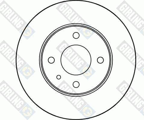 Girling 6017513 - Гальмівний диск autozip.com.ua