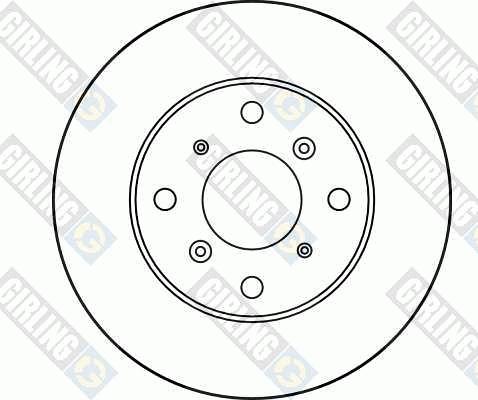 Girling 6031091 - Гальмівний диск autozip.com.ua