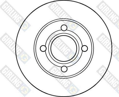 Girling 6025983 - Гальмівний диск autozip.com.ua