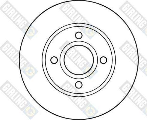 Girling 6026221 - Гальмівний диск autozip.com.ua