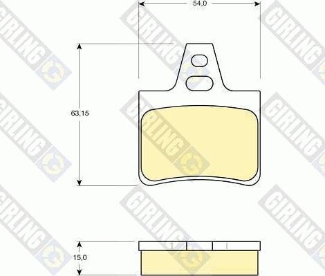 Girling 6109869 - Гальмівні колодки, дискові гальма autozip.com.ua