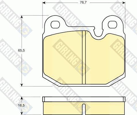 Girling 6106542 - Гальмівні колодки, дискові гальма autozip.com.ua