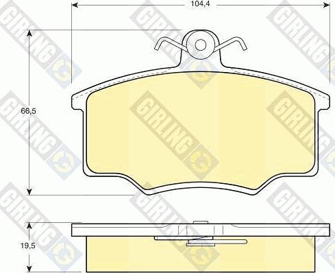 Girling 6106281 - Гальмівні колодки, дискові гальма autozip.com.ua