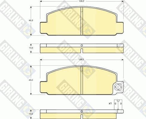 Girling 6101969 - Гальмівні колодки, дискові гальма autozip.com.ua