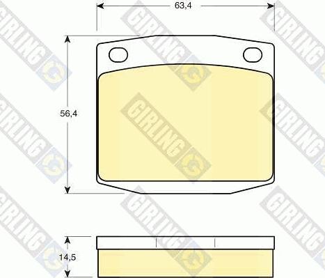 Girling 6101699 - Гальмівні колодки, дискові гальма autozip.com.ua