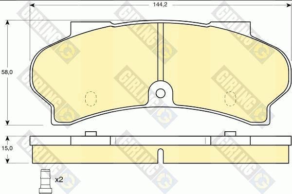 Girling 6101643 - Гальмівні колодки, дискові гальма autozip.com.ua