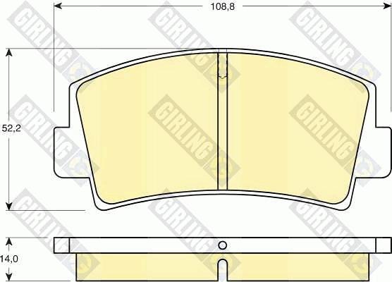 Girling 6101399 - Гальмівні колодки, дискові гальма autozip.com.ua