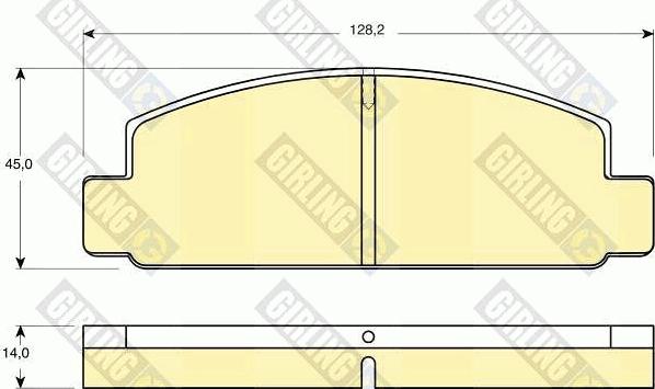 Girling 6101769 - Гальмівні колодки, дискові гальма autozip.com.ua