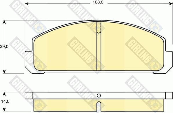 Girling 6101789 - Гальмівні колодки, дискові гальма autozip.com.ua