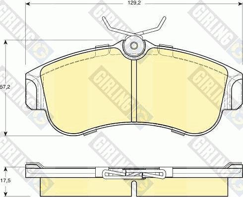 Girling 6108481 - Гальмівні колодки, дискові гальма autozip.com.ua