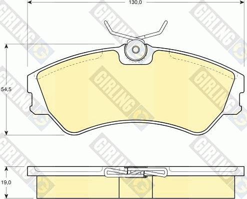 Girling 6108621 - Гальмівні колодки, дискові гальма autozip.com.ua