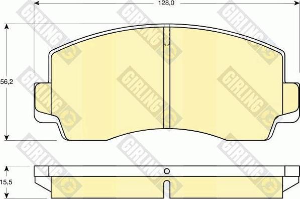 Girling 6108289 - Гальмівні колодки, дискові гальма autozip.com.ua