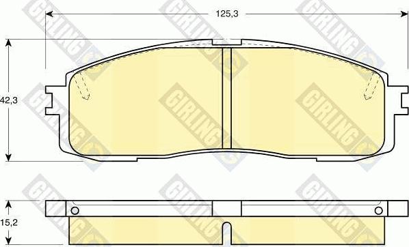 Girling 6108729 - Гальмівні колодки, дискові гальма autozip.com.ua