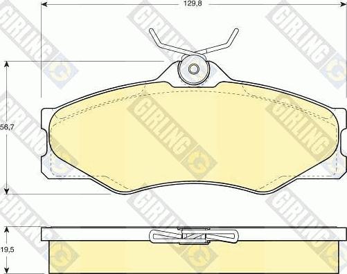 Girling 6103991 - Гальмівні колодки, дискові гальма autozip.com.ua