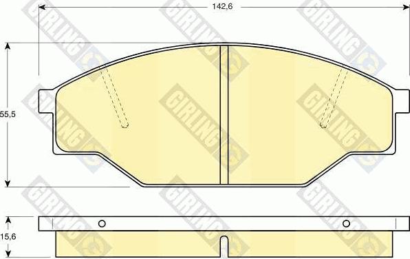 Girling 6103519 - Гальмівні колодки, дискові гальма autozip.com.ua