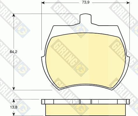 Girling 6103326 - Гальмівні колодки, дискові гальма autozip.com.ua