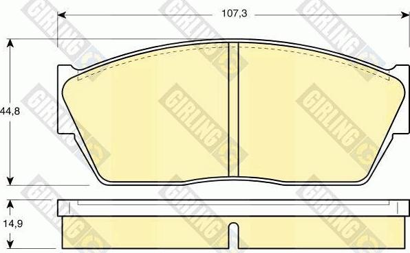 Girling 6102849 - Гальмівні колодки, дискові гальма autozip.com.ua