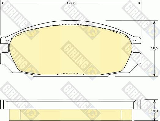 Girling 6107459 - Гальмівні колодки, дискові гальма autozip.com.ua