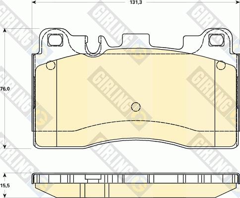 Girling 6119069 - Гальмівні колодки, дискові гальма autozip.com.ua