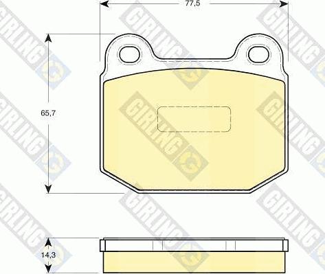 Girling 6114932 - Гальмівні колодки, дискові гальма autozip.com.ua