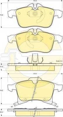 Girling 6116682 - Гальмівні колодки, дискові гальма autozip.com.ua