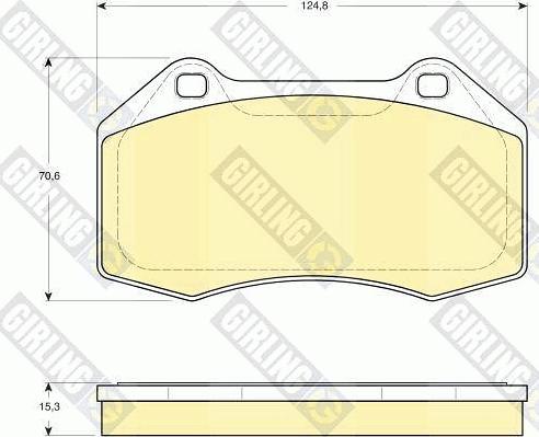 Girling 6116069 - Гальмівні колодки, дискові гальма autozip.com.ua