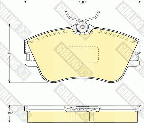 Girling 6110921 - Гальмівні колодки, дискові гальма autozip.com.ua