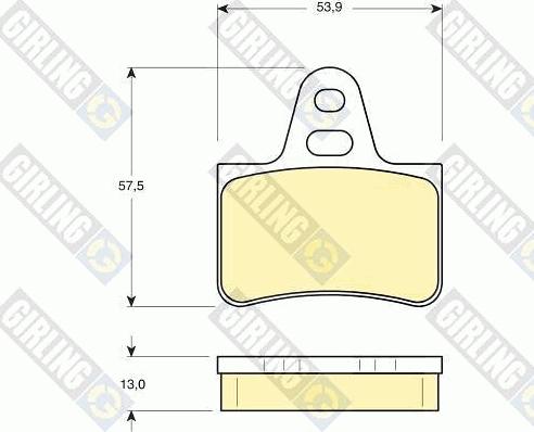 Girling 6110719 - Гальмівні колодки, дискові гальма autozip.com.ua