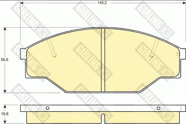 Girling 6111819 - Гальмівні колодки, дискові гальма autozip.com.ua