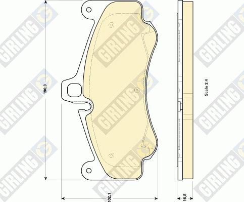 Girling 6118599 - Гальмівні колодки, дискові гальма autozip.com.ua