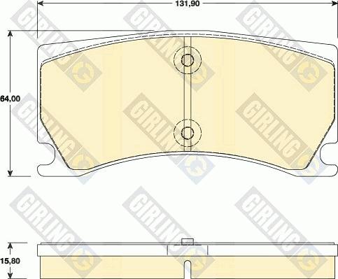 Girling 6118019 - Гальмівні колодки, дискові гальма autozip.com.ua