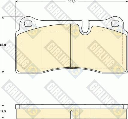 Girling 6118169 - Гальмівні колодки, дискові гальма autozip.com.ua