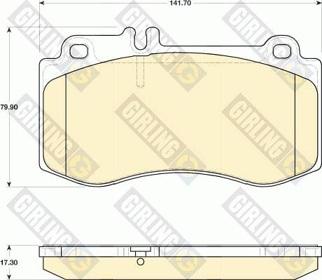 Girling 6118229 - Гальмівні колодки, дискові гальма autozip.com.ua