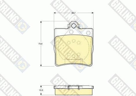 Girling 6113352 - Гальмівні колодки, дискові гальма autozip.com.ua