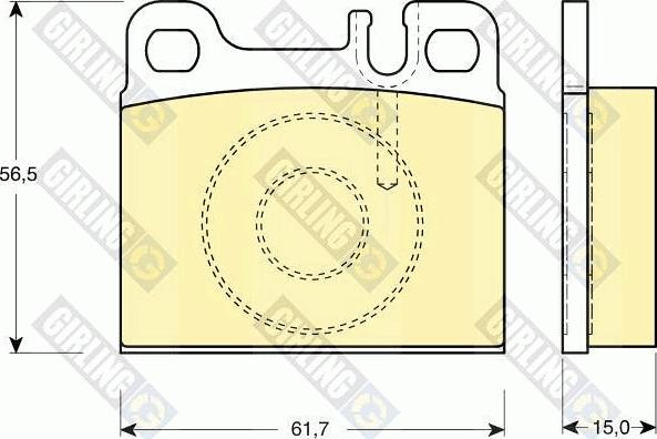 Girling 6113312 - Гальмівні колодки, дискові гальма autozip.com.ua