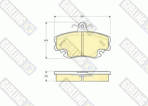 Girling 6113321 - Гальмівні колодки, дискові гальма autozip.com.ua