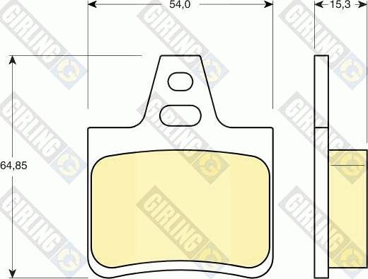 Girling 6112479 - Гальмівні колодки, дискові гальма autozip.com.ua