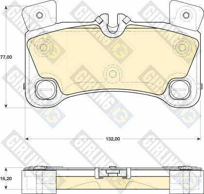 Girling 6117759 - Гальмівні колодки, дискові гальма autozip.com.ua