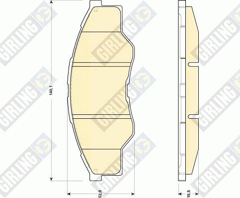 Girling 6135009 - Гальмівні колодки, дискові гальма autozip.com.ua