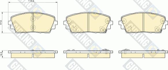 Girling 6135359 - Гальмівні колодки, дискові гальма autozip.com.ua