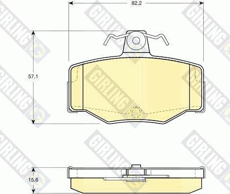 Girling 6130921 - Гальмівні колодки, дискові гальма autozip.com.ua