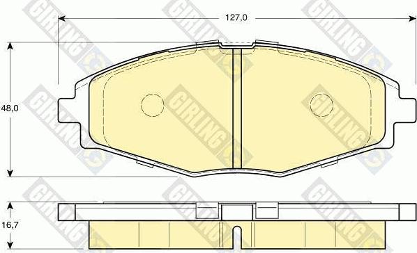 Girling 6131959 - Гальмівні колодки, дискові гальма autozip.com.ua