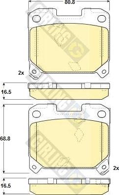 Girling 6131059 - Гальмівні колодки, дискові гальма autozip.com.ua