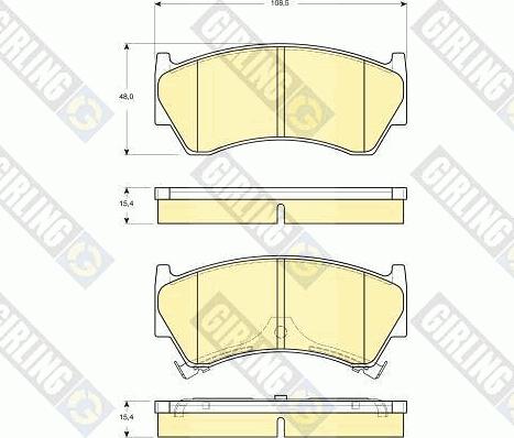 Girling 6133919 - Гальмівні колодки, дискові гальма autozip.com.ua