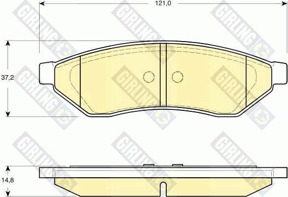 Girling 6133469 - Гальмівні колодки, дискові гальма autozip.com.ua