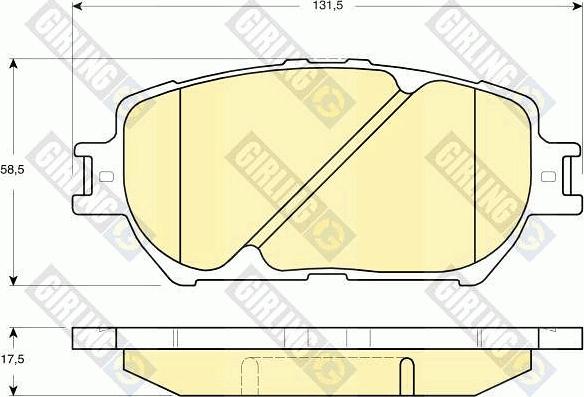 Girling 6133149 - Гальмівні колодки, дискові гальма autozip.com.ua