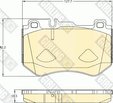 Girling 6120785 - Гальмівні колодки, дискові гальма autozip.com.ua