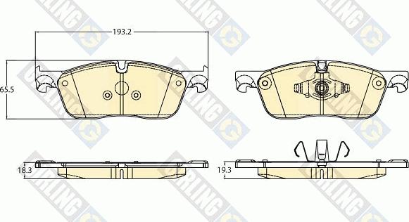 Girling 6121002 - Гальмівні колодки, дискові гальма autozip.com.ua