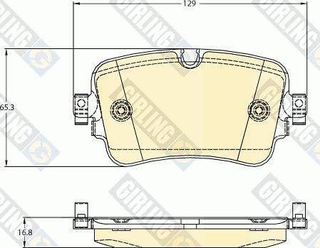 Girling 6121311 - Гальмівні колодки, дискові гальма autozip.com.ua