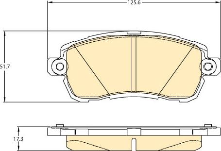 Girling 6121761 - Гальмівні колодки, дискові гальма autozip.com.ua